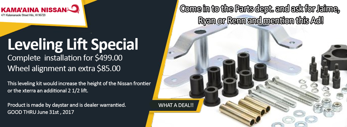 Parts Special May