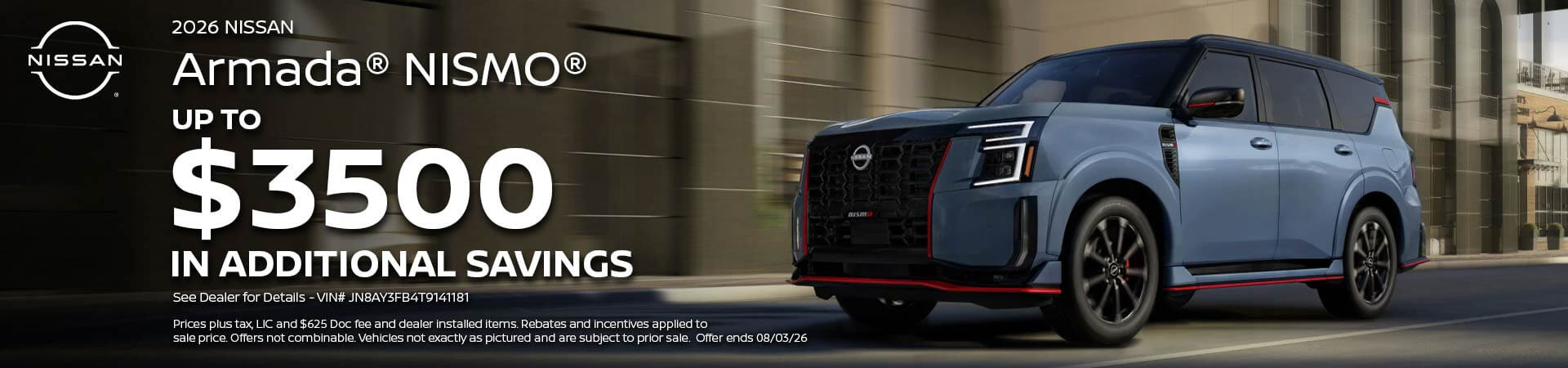 Nissan Armada Nismo Savings