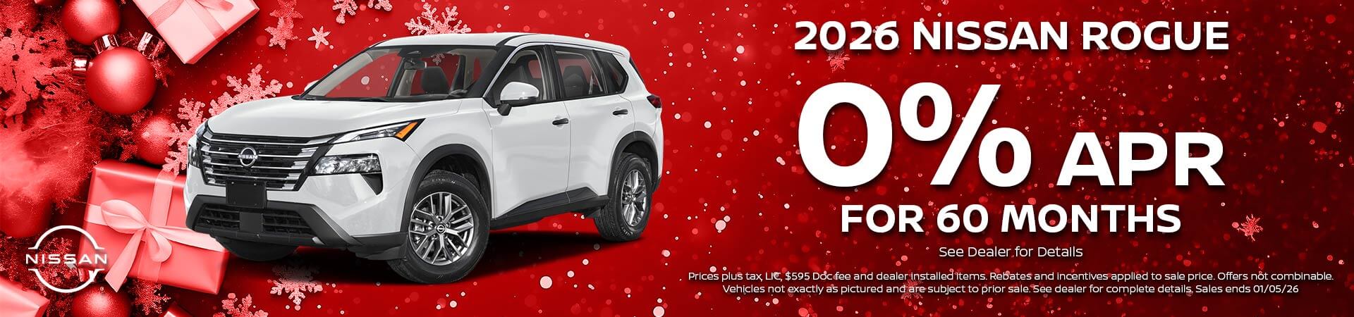 2026 Nissan Rogue 0% APR