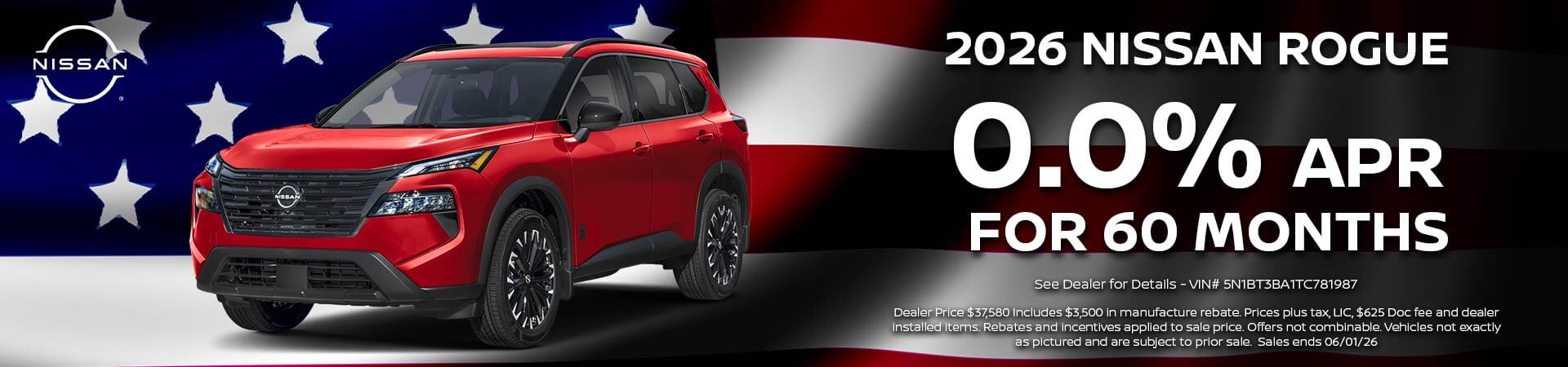 2026 Nissan Rogue Additional Savings